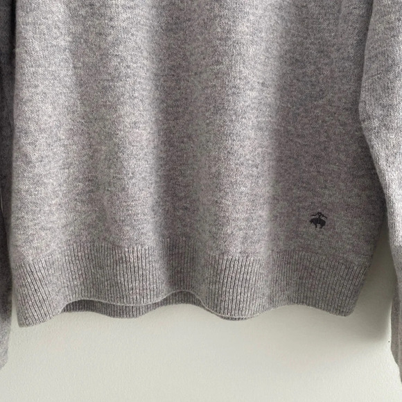 BROOKS Brothers Red Wool 100% Lambswool  Crewneck Sweater Size L - Picture 6 of 8